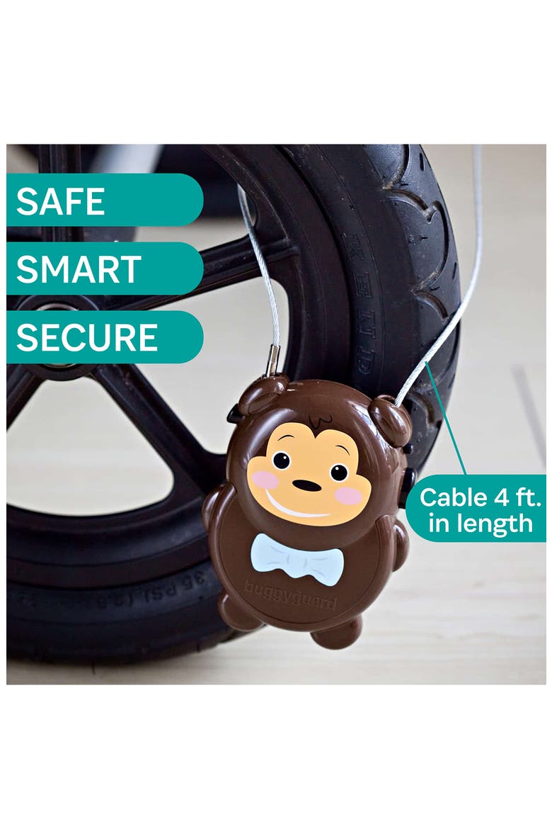 Travel Ready Stroller Lock, Alternate, color, BROWN