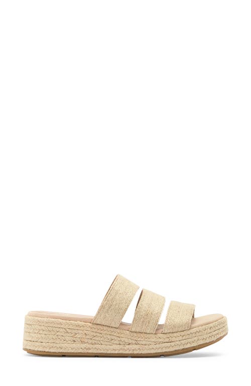 Eileen Fisher Mayla Espadrille Platform Wedge Slide Sandal