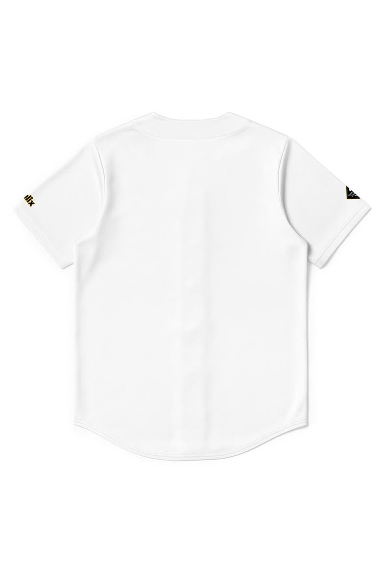 Ghost Baseball Jersey Varsity Shirt, Alternate, color, White