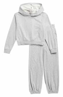 Tractr Kids' Crystal Accent Hoodie & Jogger Set