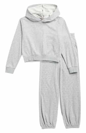 Tractr Kids' Crystal Accent Hoodie & Jogger Set
