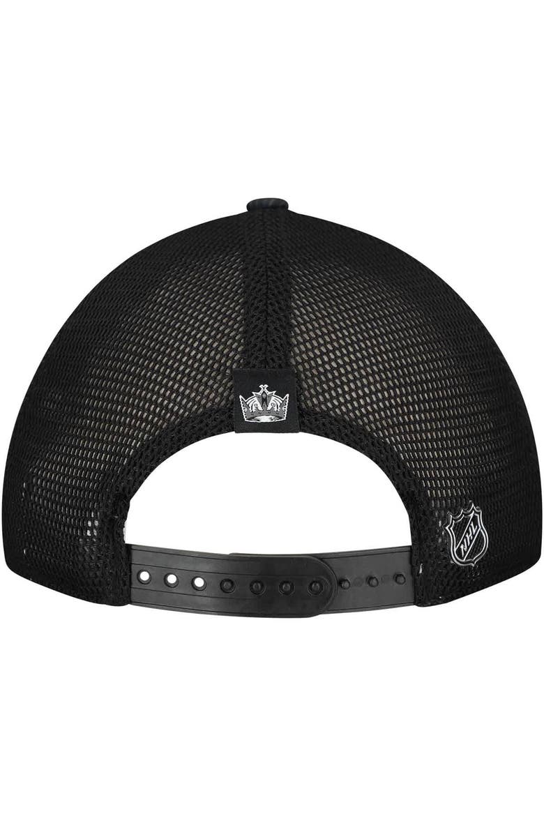 Women's Fanatics  Black Los Angeles Kings Authentic Pro Adjustable Trucker Hat, Alternate, color, Black