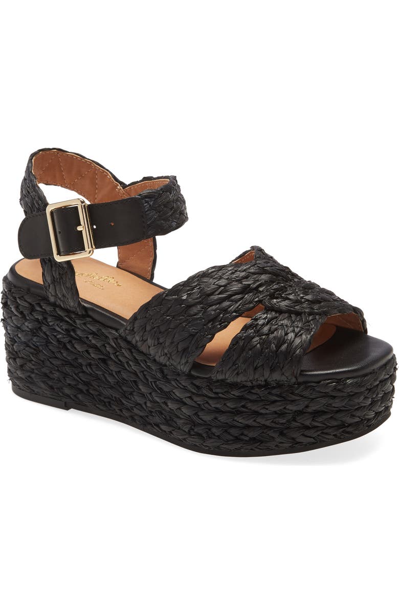 Seychelles Glistening Platform Wedge Sandal, Main, color,