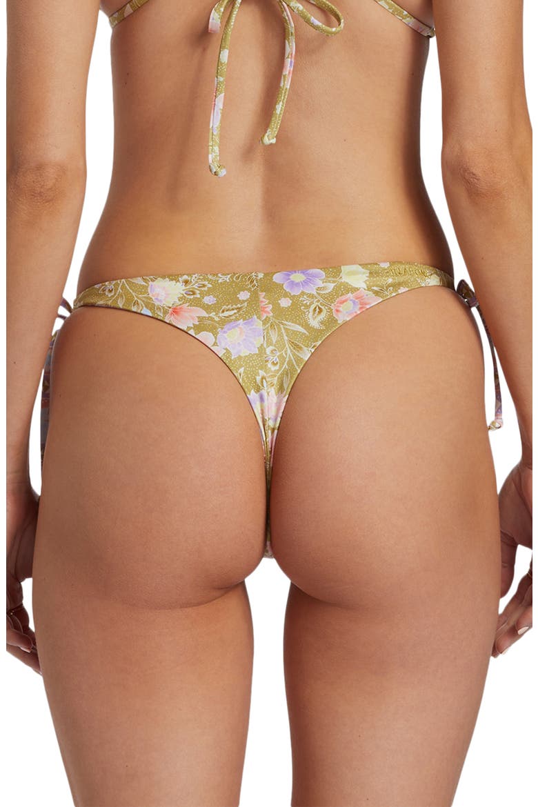 Feelin' Peaceful Maya Reversible Side Tie Bikini Bottoms, Alternate, color, PINK MULTI