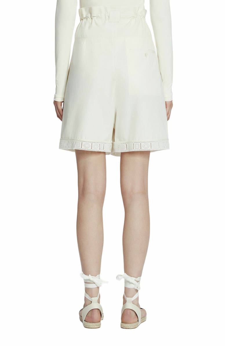 Lanvin Cotton Peplum Shorts, Alternate, color, 