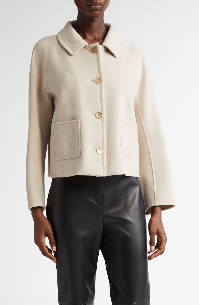 Max Mara Sogno Virgin Wool Crop Jacket, Main, color, 