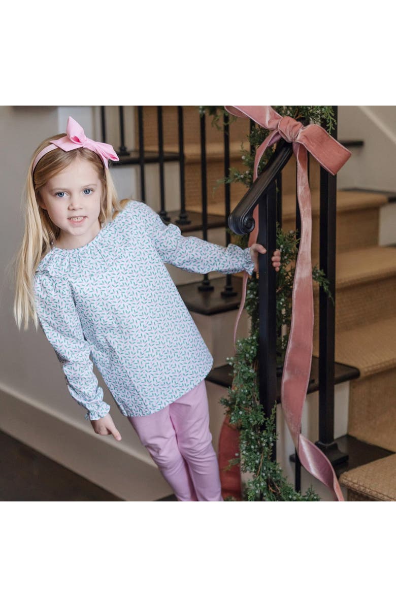 Lila and Hayes Emma Girls' Legging Set, Alternate, color, Holly Holiday