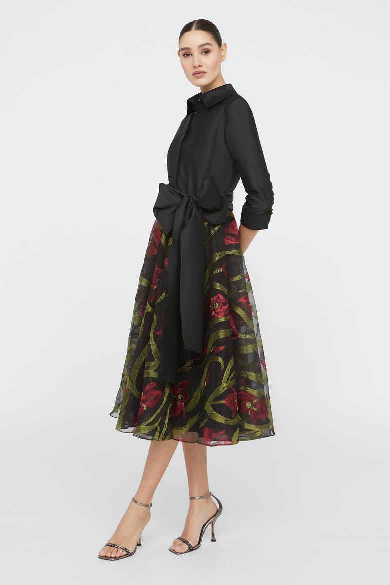 Azura Shirt Dress, Alternate, color, Black