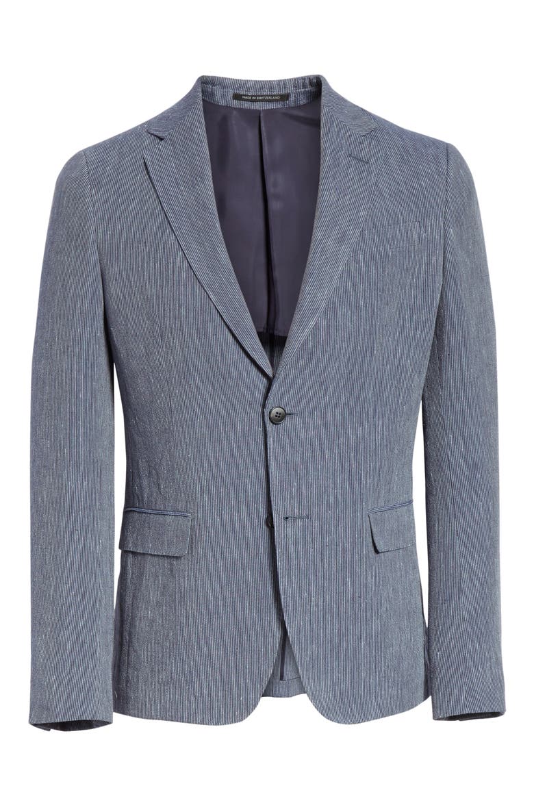 D8 Seersucker Suit, Alternate, color, NAVY