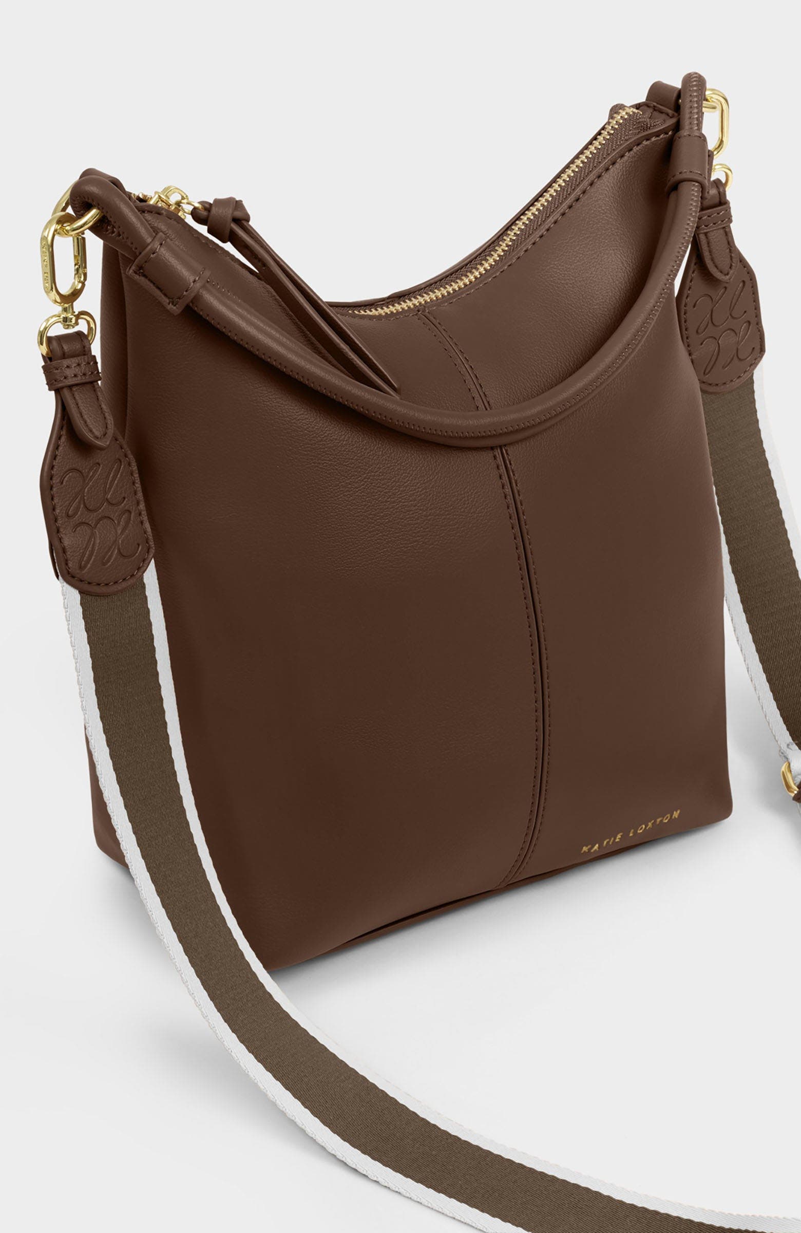 Hallie Satchel Bag, Alternate, color, Dark Chocolate