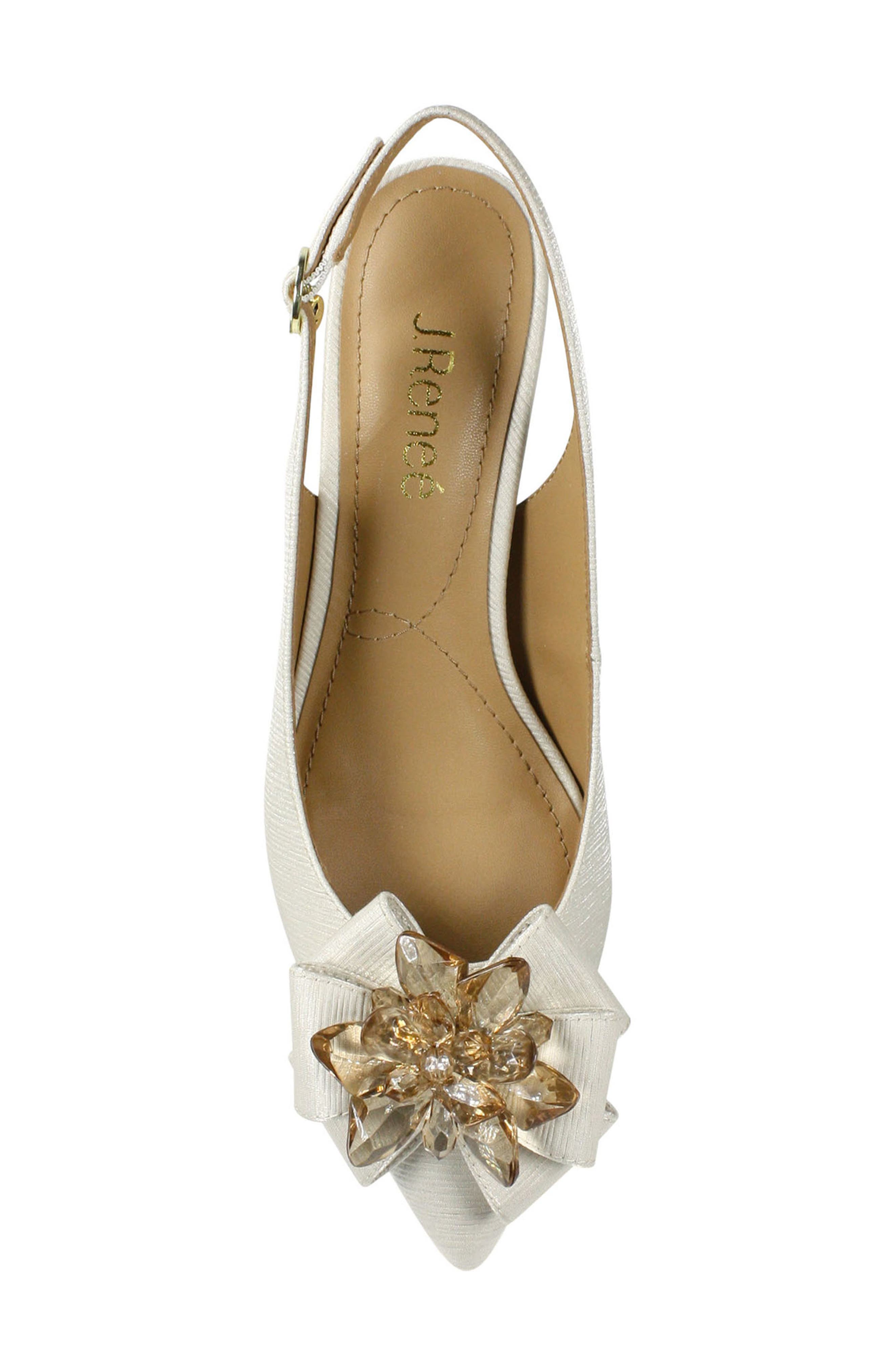 J.Renée Faaye Slingback Pump, Alternate, color, NUDE FABRIC