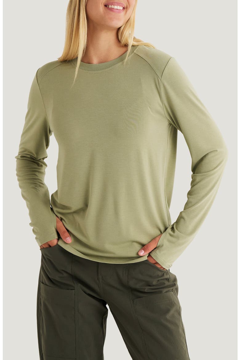 Shade Long Sleeve Top, Main, color, TEA