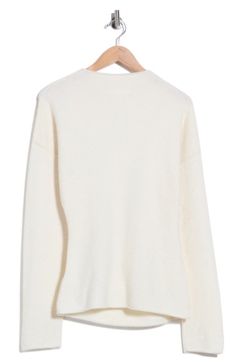 Funnel Neck Sweater, Alternate, color, IVORY
