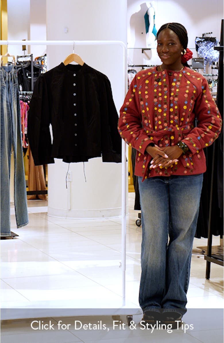 Maud Lace-Up Long Sleeve Top, sales video thumbnail