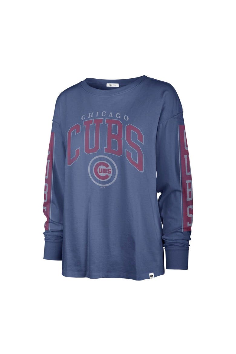 Women's '47 Royal Chicago Cubs Statement Long Sleeve T-Shirt, Alternate, color, Royal