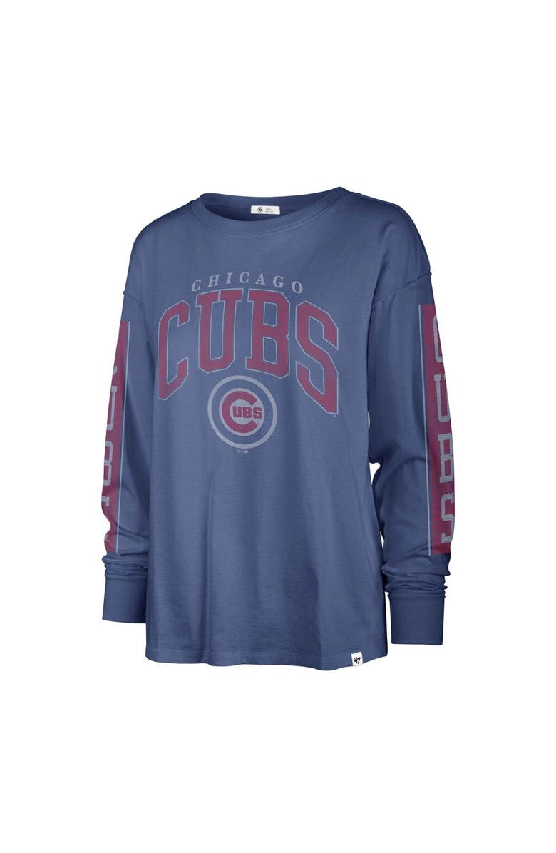 '47 Women's '47 Royal Chicago Cubs Statement Long Sleeve T-Shirt, Alternate, color, 