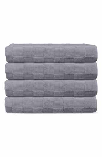 DePera Waffle Terry 4-Piece Turkish Cotton Washcloths