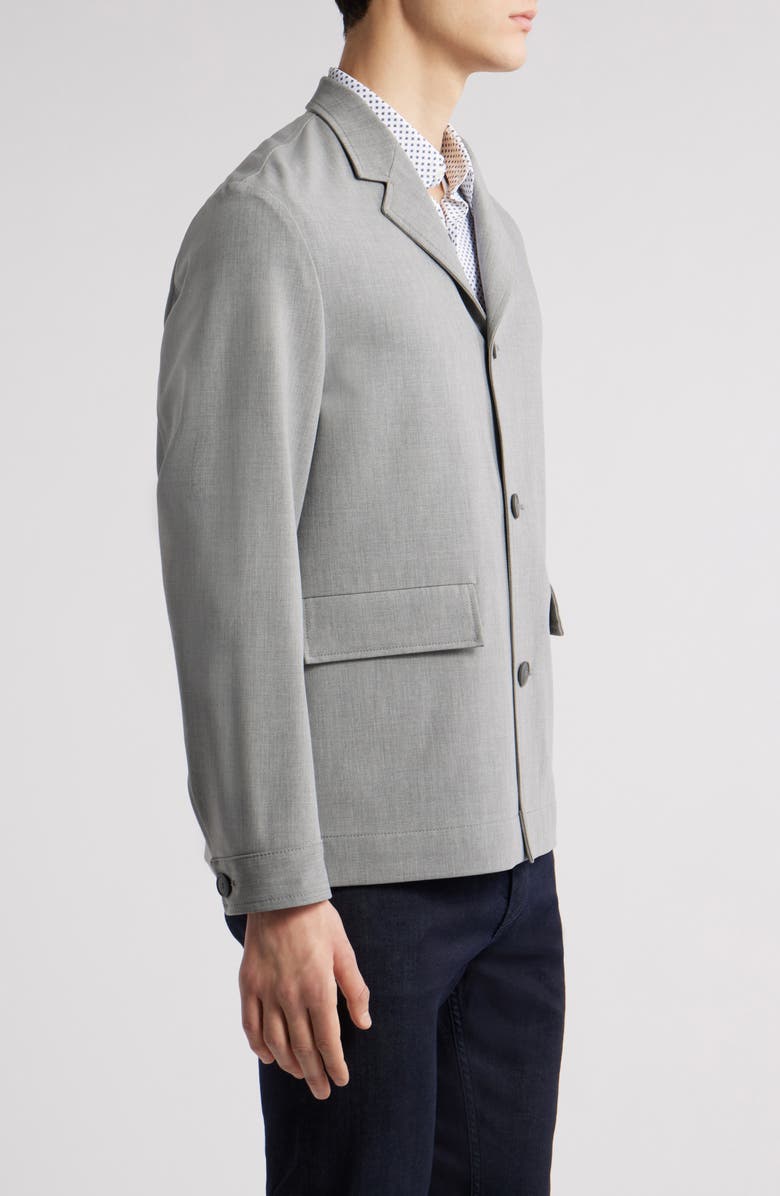 BOSS Carper Relaxed Fit Jacket, Alternate, color, Medium Grey