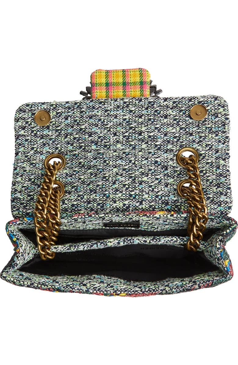 Kurt Geiger London Mayfair Embroidered Tweed Crossbody Bag, Alternate, color,