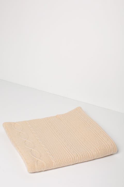 Cable Cashmere Baby Blanket