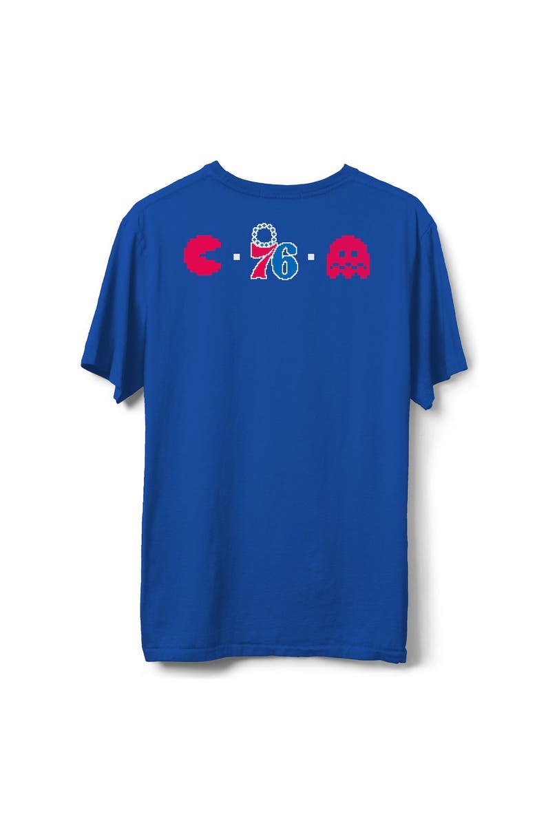 Junk Food Men's Junk Food Royal Philadelphia 76ers NBA x Pac Man High Score T-Shirt, Alternate, color,