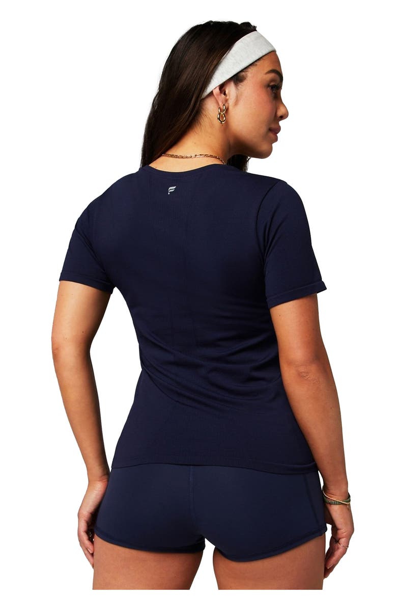 Women's Feather Tech+ Short-Sleeve Top, Alternate, color, Deep Navy