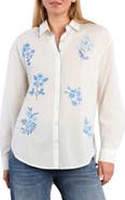 Billy T Poetic Floral Embroidered Button-Up Shirt