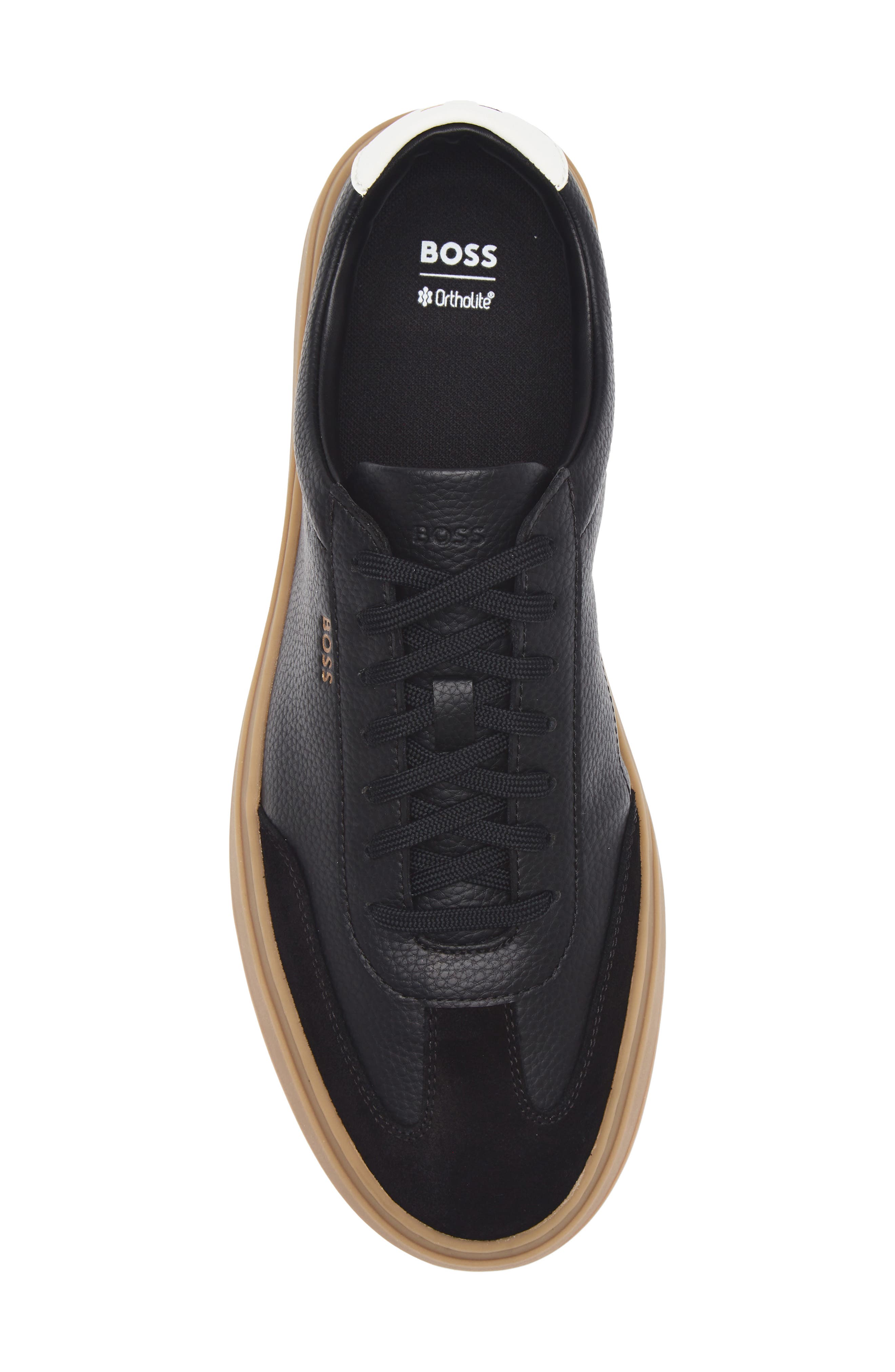 BOSS Kieran Tennis Sneaker, Alternate, color, Charcoal