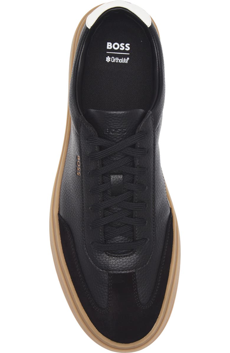 BOSS Kieran Tennis Sneaker, Alternate, color, Charcoal