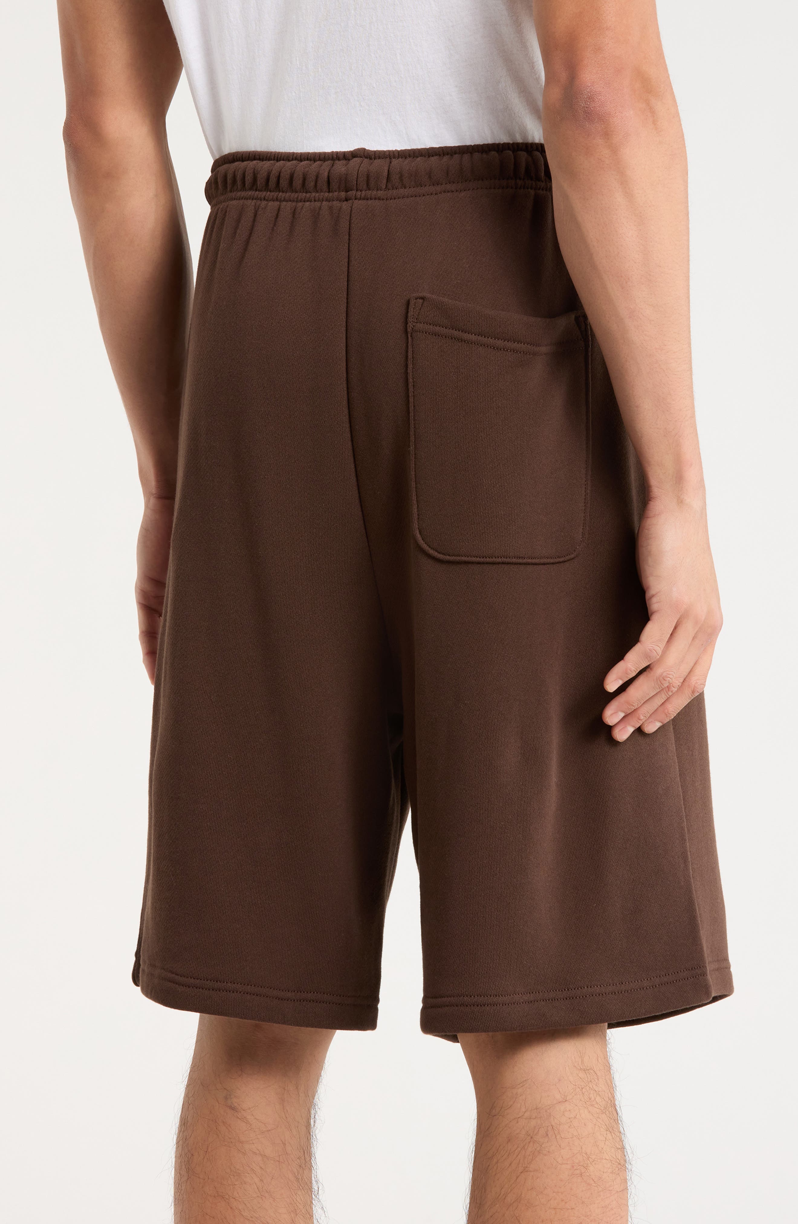 Drawstring Waist Cotton Blend Shorts - image 2