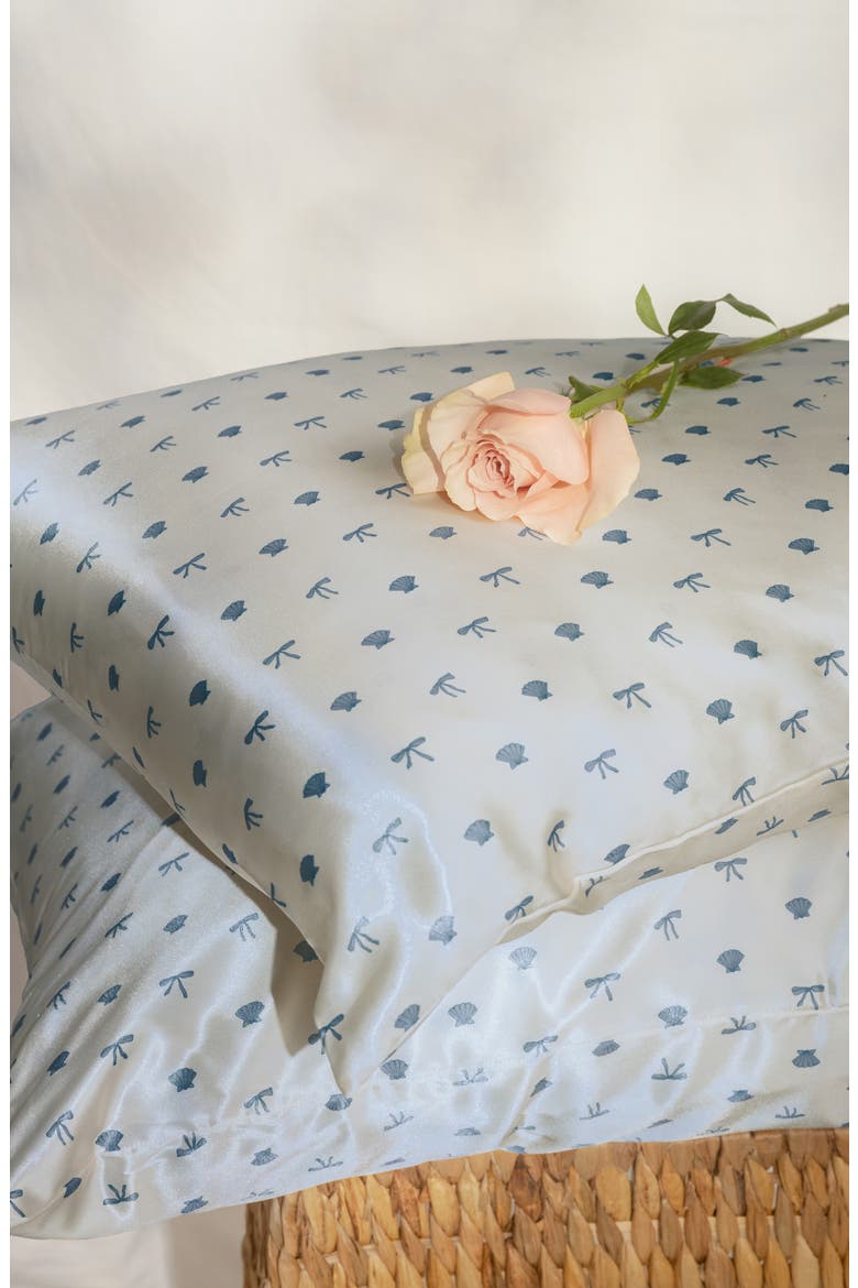 Standard Satin Pillowcase, Alternate, color, PEARLIZED CREAM