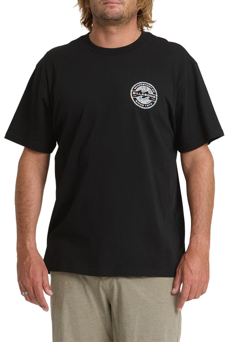Hollow Premium Cotton Graphic T-Shirt, Main, color, BLACK