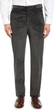 Berle Luxury Italian Corduroy Flat Front Pants