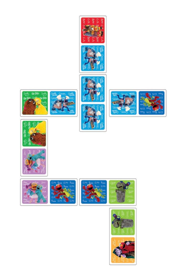 Elmo & Friends Picture Dominoes, Alternate, color, Multicolor