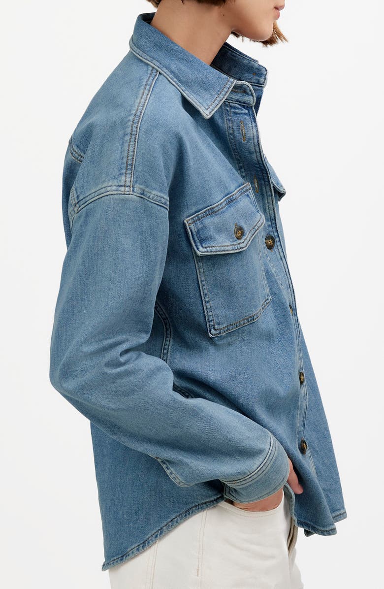 Madewell Denim Long-Sleeve Button-Up Shirt, Alternate, color, 