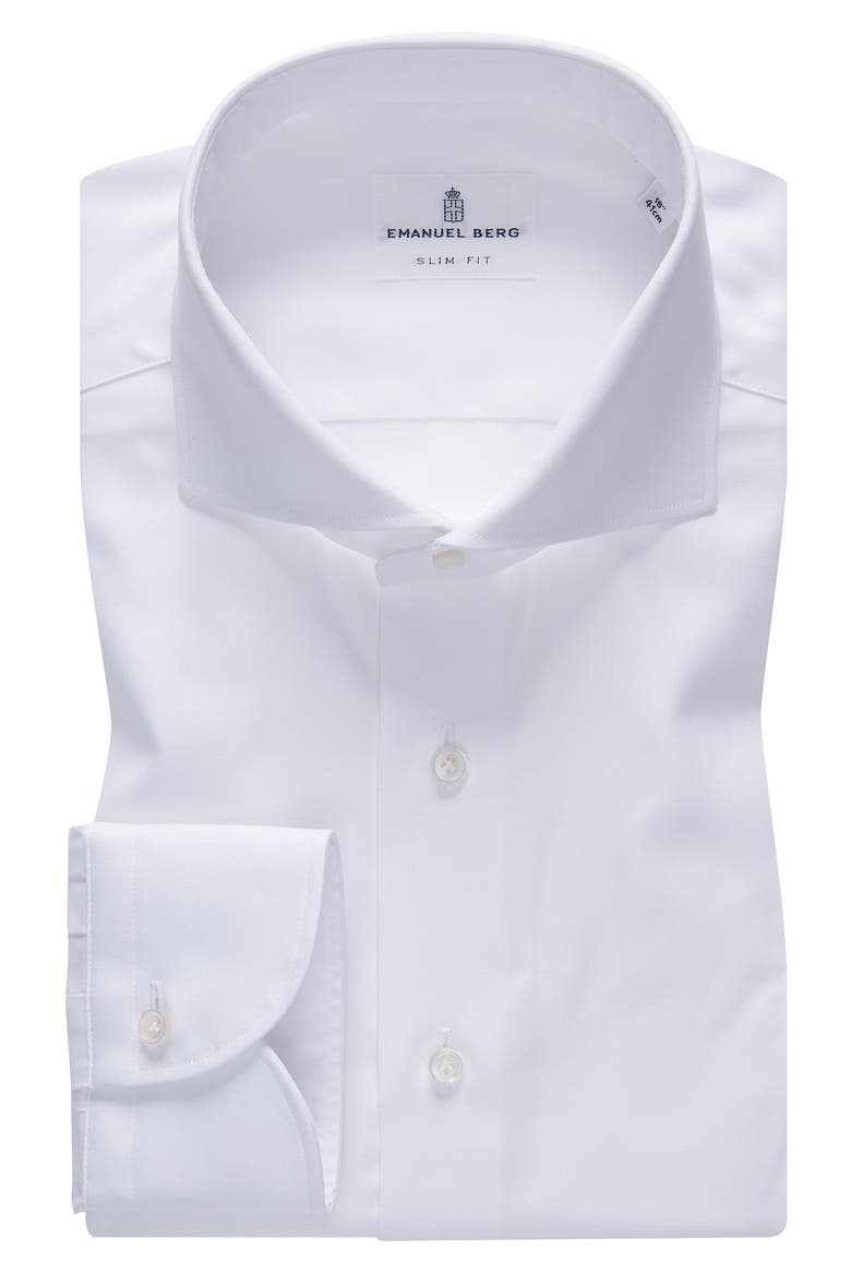 Cotton Dress Shirt, Main, color, WHITE