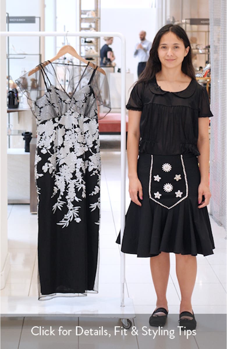 Illusion Embroidered Gown, sales video thumbnail