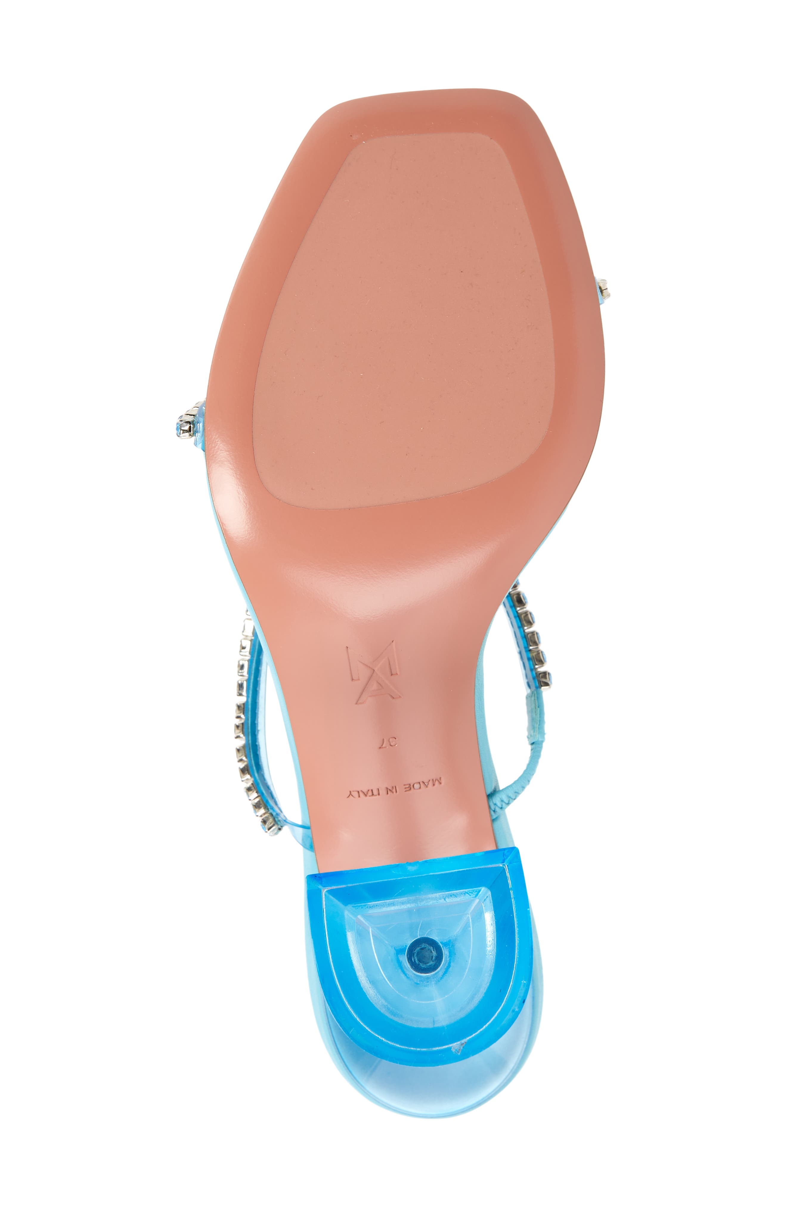 Gilda Crystal Glass Sandal, Alternate, color, AQUA BLUE+AQUA CRYSTALS