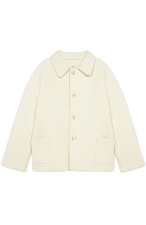 Fortela Donkey Virgin Wool Jacket In White