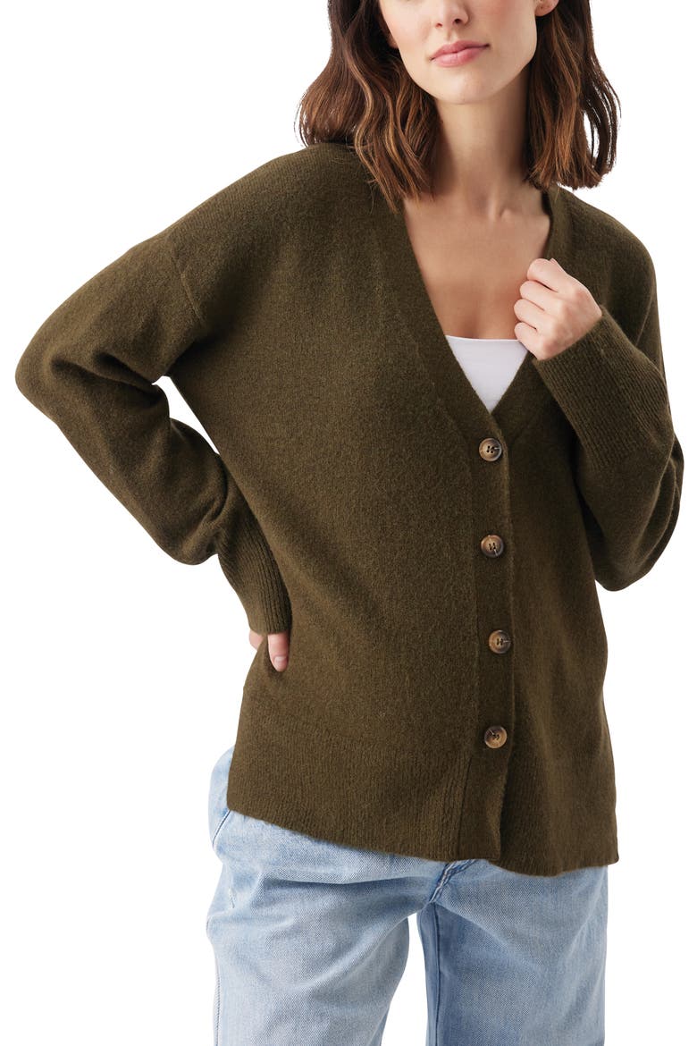 Tully Knit Cardigan, Alternate, color, Khaki
