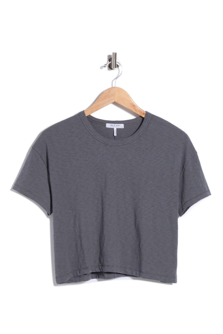 Slub Cotton Boxy T-Shirt, Alternate, color, GREY