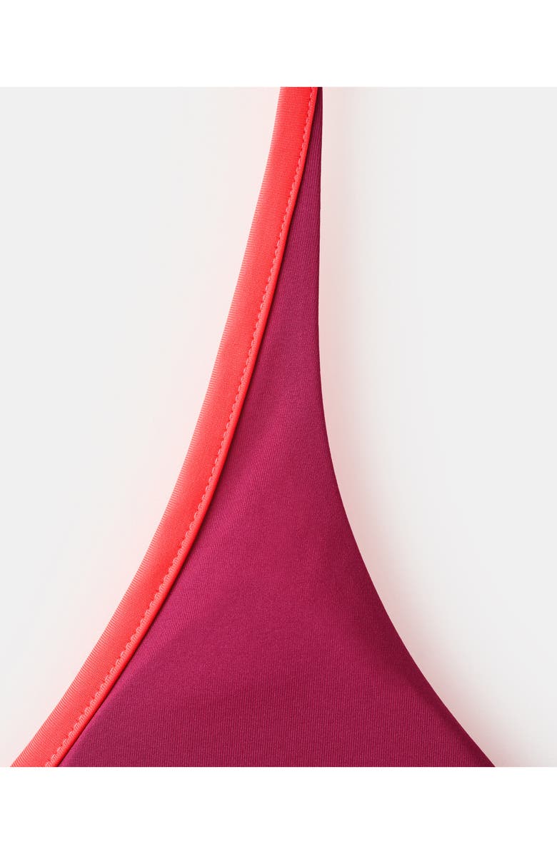 MANGO TEEN Two-Tone Two-Piece Swimsuit, Alternate, color, Fuchsia