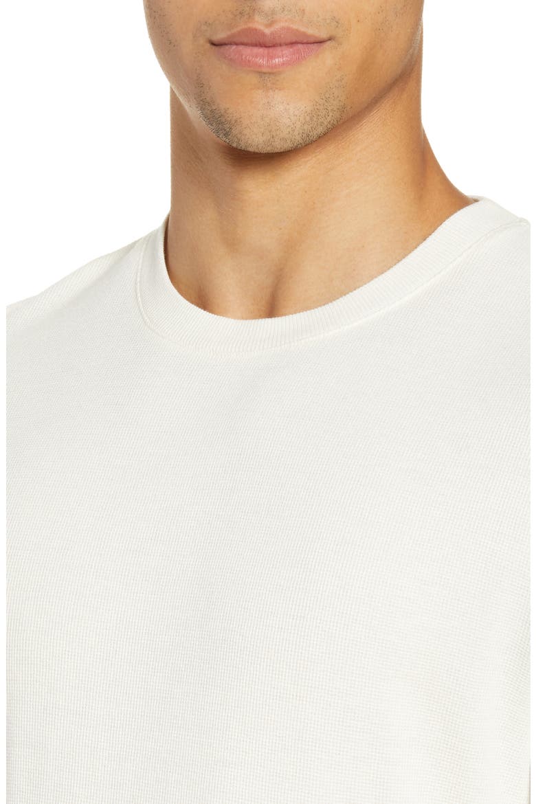 Clive Long Sleeve Waffle Knit Tee, Alternate, color, EGG WHITE