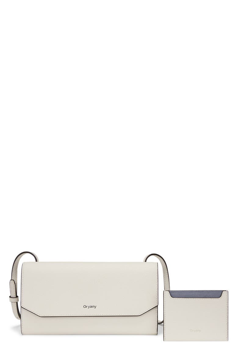 Mandy Leather Crossbody Wallet, Main, color, CLOUD