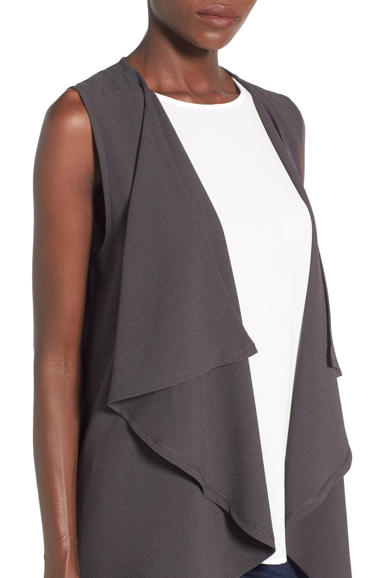 Drape Vest, Alternate, color, GREY