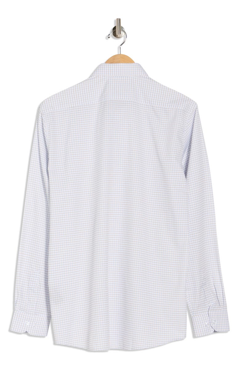 DYLAN PARK Slim Fit Perfect Stretch Long Sleeve Button Down Shirt, Alternate, color, White