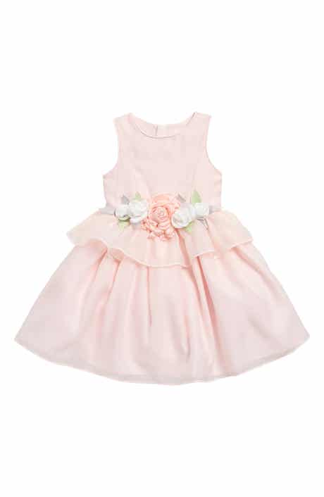 Pippa & Julie Kids' Dani Rosette Organza Party Dress