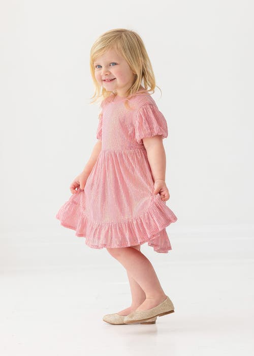 Isobella & Chloe Isobella And Chloe Glitter And Glitz Pink Sequin Dress For Girls. In Pink