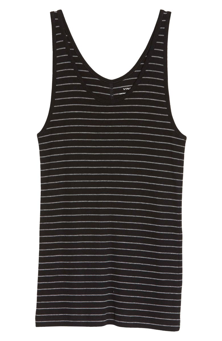 Vince Stripe Scoop Neck Tank Top, Alternate, color,