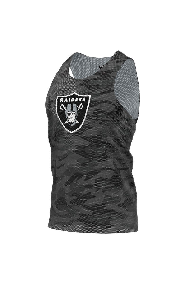 FOCO Men's FOCO Black/Gray Las Vegas Raiders Reversible Mesh Tank Top, Alternate, color, Black